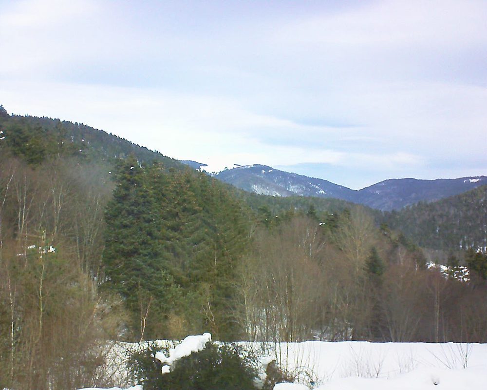 Le petit ballon vu depuis le Domaine Langmatt à Murbach le 20.01.2021 à 11:45 Le petit ballon (Alsace, Vosges) le 20.01.2021 à 11:45