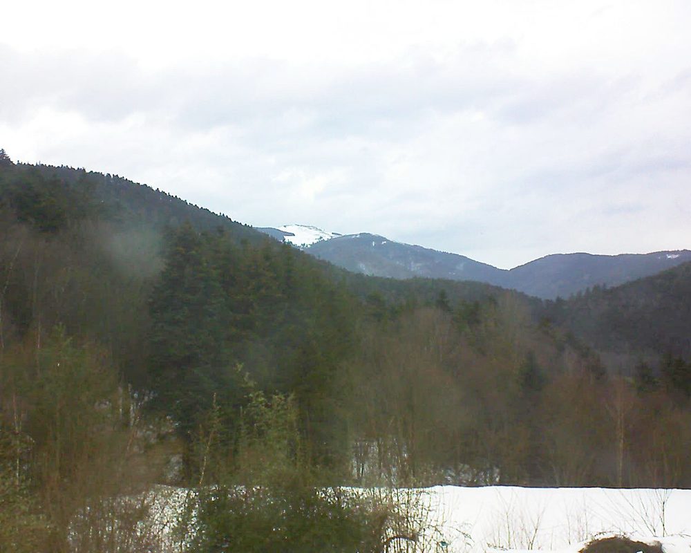 Le petit ballon vu depuis le Domaine Langmatt à Murbach le 22.01.2021 à 09:15 Le petit ballon (Alsace, Vosges) le 22.01.2021 à 09:15