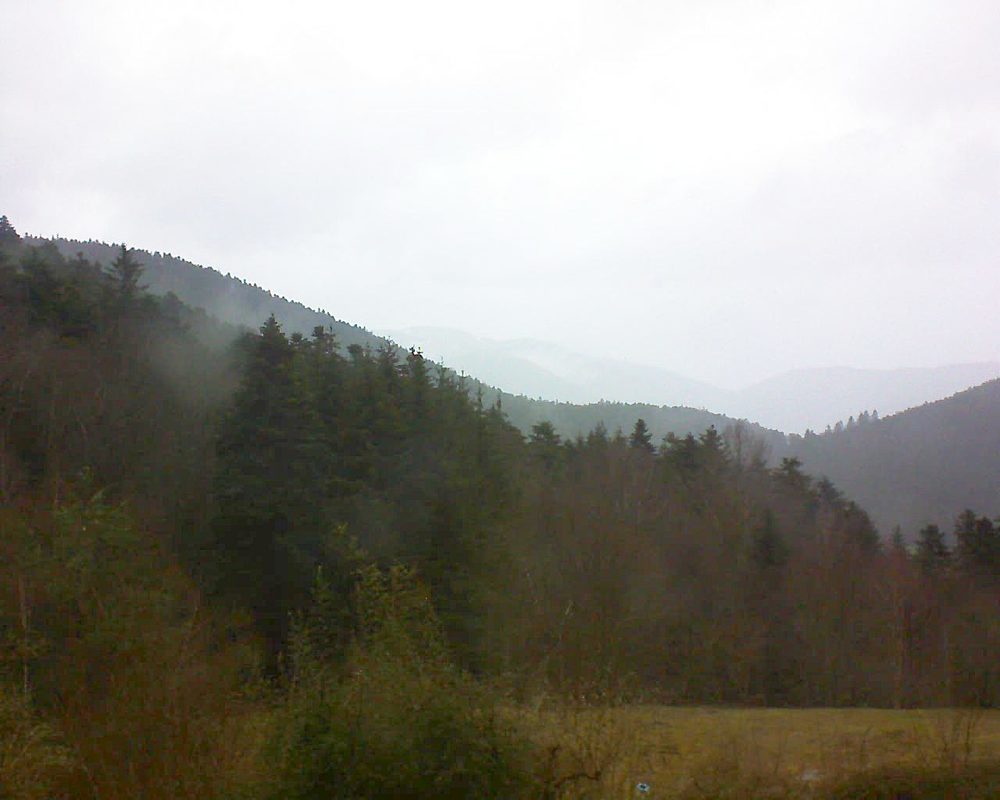 Le petit ballon vu depuis le Domaine Langmatt à Murbach le 03.02.2021 à 11:30 Le petit ballon (Alsace, Vosges) le 03.02.2021 à 11:30