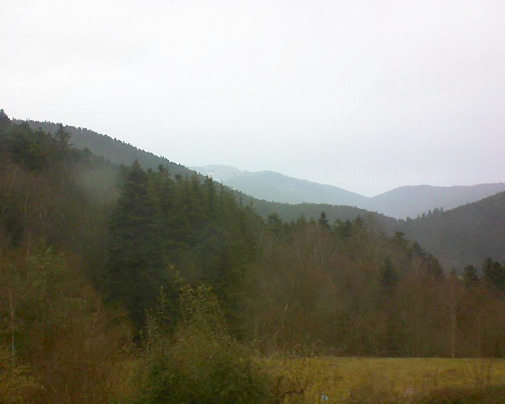 Le petit ballon vu depuis le Domaine Langmatt à Murbach le 03.02.2021 à 14:30 Le petit ballon (Alsace, Vosges) le 03.02.2021 à 14:30