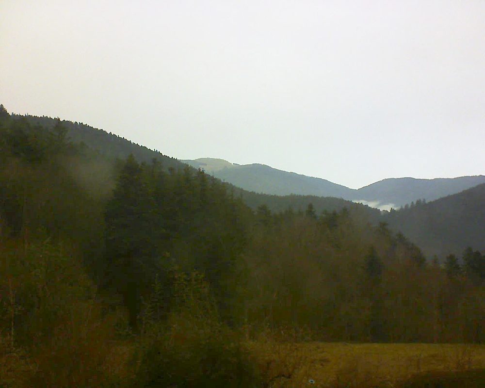 Le petit ballon vu depuis le Domaine Langmatt à Murbach le 06.02.2021 à 12:15 Le petit ballon (Alsace, Vosges) le 06.02.2021 à 12:15