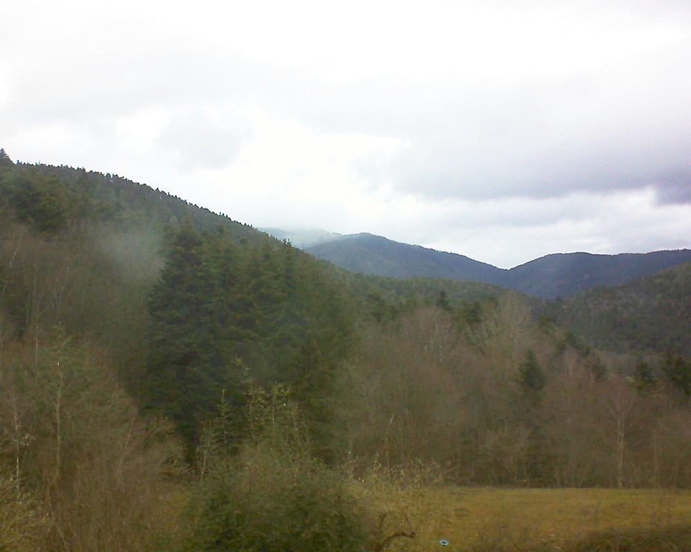 Le petit ballon vu depuis le Domaine Langmatt à Murbach le 07.02.2021 à 09:30 Le petit ballon (Alsace, Vosges) le 07.02.2021 à 09:30