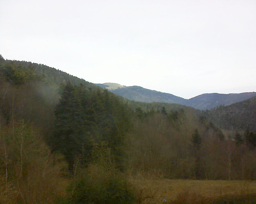 Le petit ballon vu depuis le Domaine Langmatt à Murbach le 18.02.2021 à 09:45 Le petit ballon (Alsace, Vosges) le 18.02.2021 à 09:45