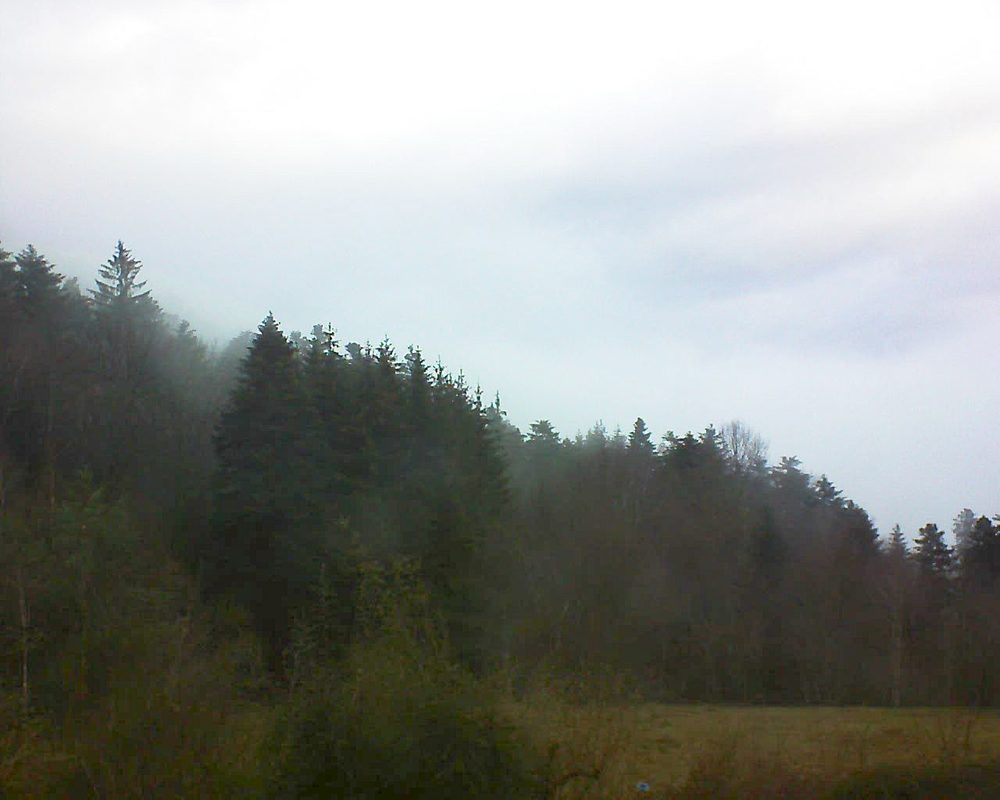 Le petit ballon vu depuis le Domaine Langmatt à Murbach le 19.02.2021 à 08:30 Le petit ballon (Alsace, Vosges) le 19.02.2021 à 08:30