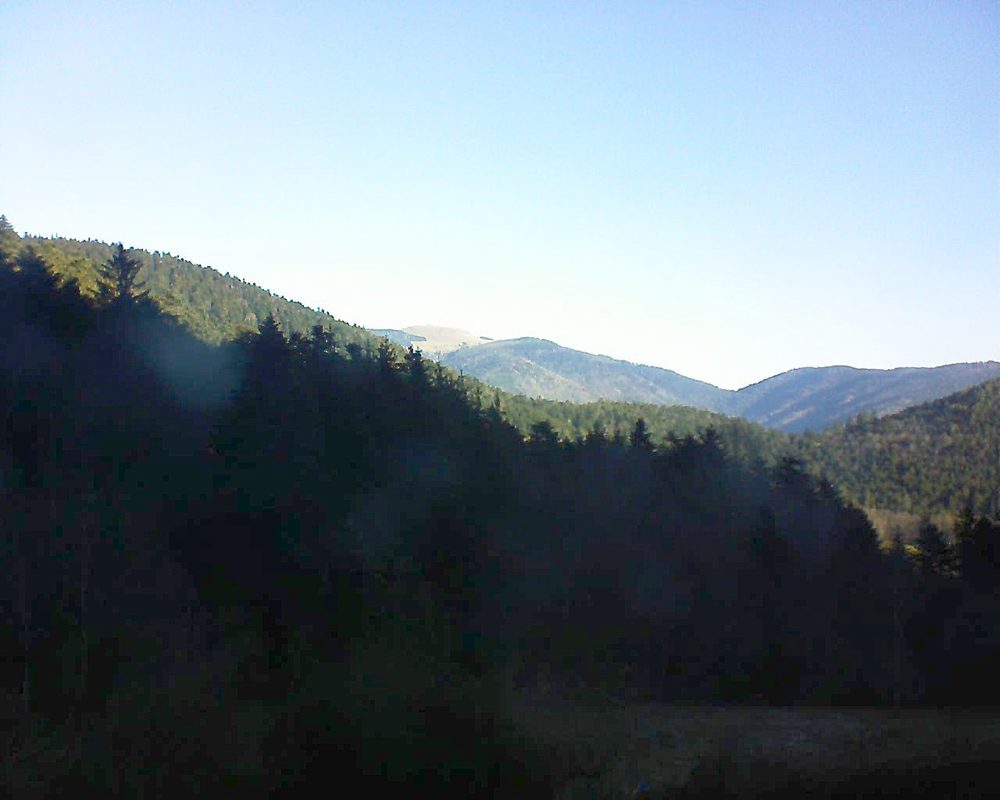 Le petit ballon vu depuis le Domaine Langmatt à Murbach le 21.02.2021 à 09:15 Le petit ballon (Alsace, Vosges) le 21.02.2021 à 09:15