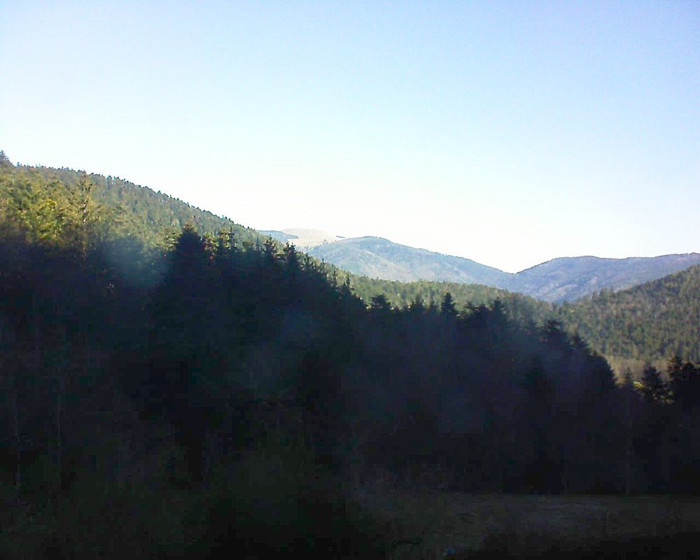 Le petit ballon vu depuis le Domaine Langmatt à Murbach le 21.02.2021 à 09:45 Le petit ballon (Alsace, Vosges) le 21.02.2021 à 09:45