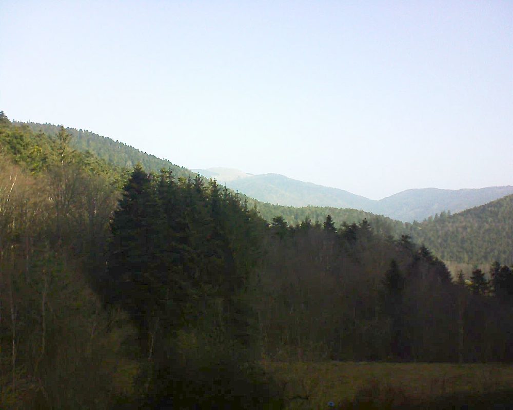Le petit ballon vu depuis le Domaine Langmatt à Murbach le 25.02.2021 à 09:45 Le petit ballon (Alsace, Vosges) le 25.02.2021 à 09:45