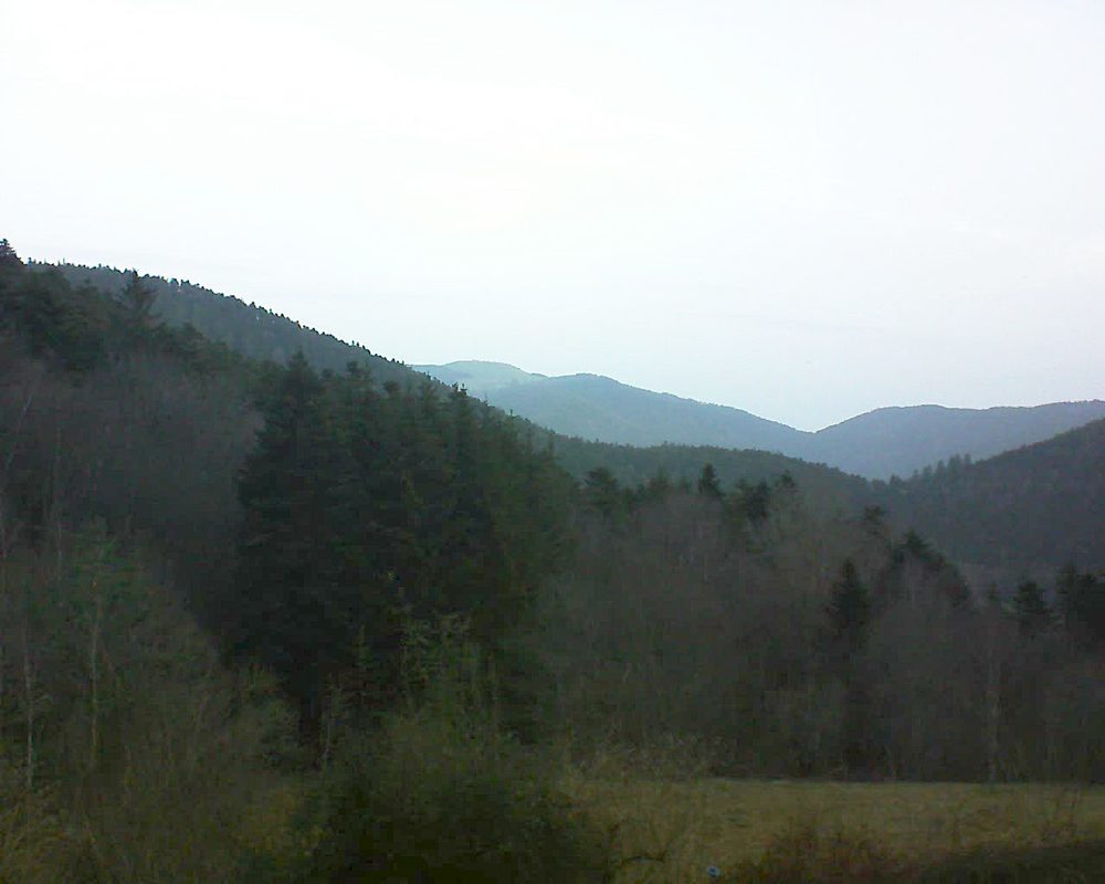 Le petit ballon vu depuis le Domaine Langmatt à Murbach le 26.02.2021 à 07:30 Le petit ballon (Alsace, Vosges) le 26.02.2021 à 07:30