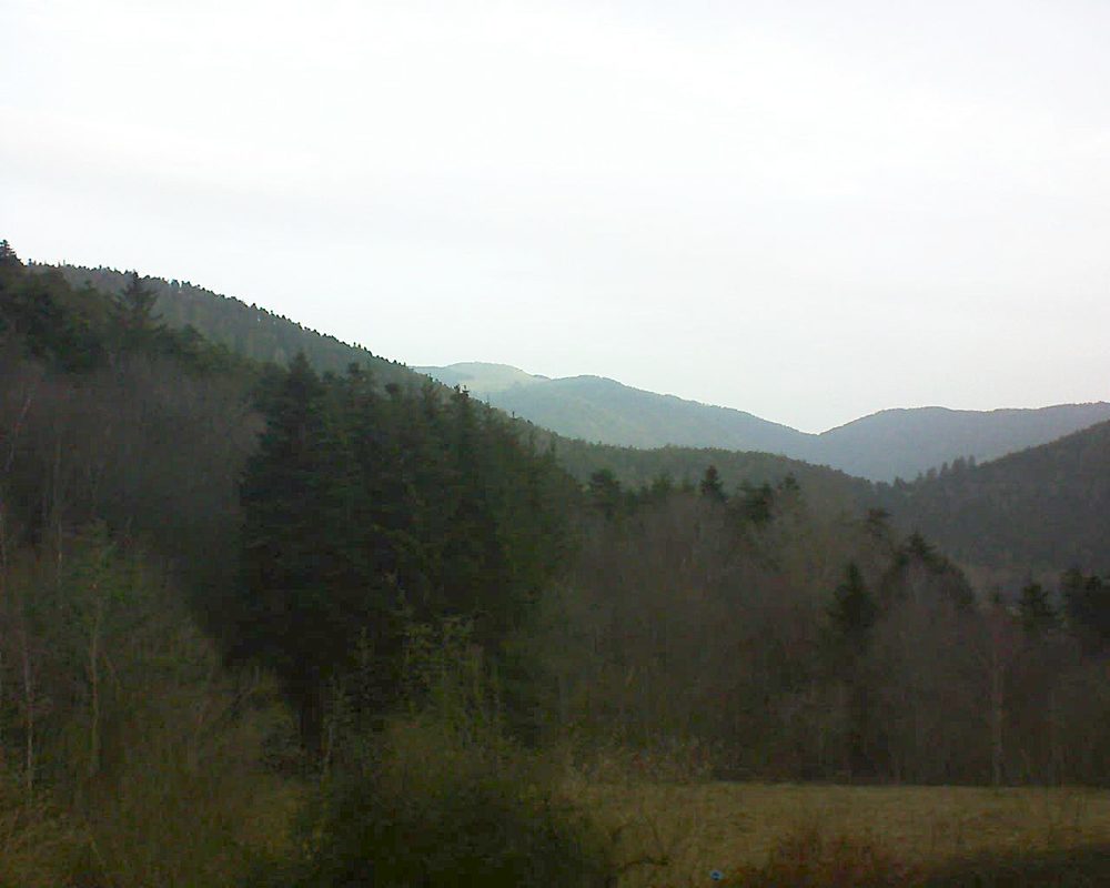 Le petit ballon vu depuis le Domaine Langmatt à Murbach le 26.02.2021 à 07:45 Le petit ballon (Alsace, Vosges) le 26.02.2021 à 07:45