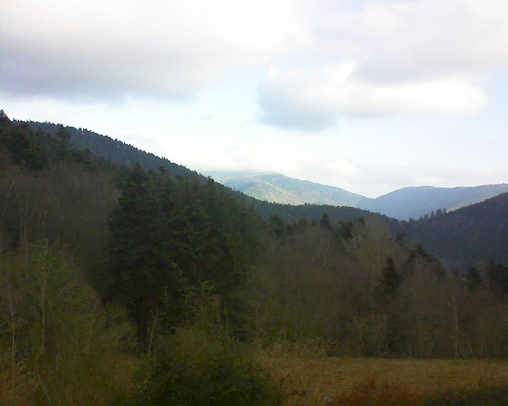 Le petit ballon vu depuis le Domaine Langmatt à Murbach le 27.02.2021 à 08:30 Le petit ballon (Alsace, Vosges) le 27.02.2021 à 08:30