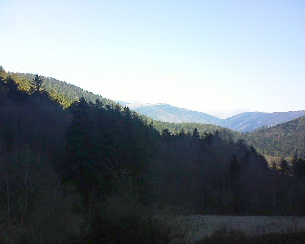 Le petit ballon vu depuis le Domaine Langmatt à Murbach le 28.02.2021 à 09:15 Le petit ballon (Alsace, Vosges) le 28.02.2021 à 09:15