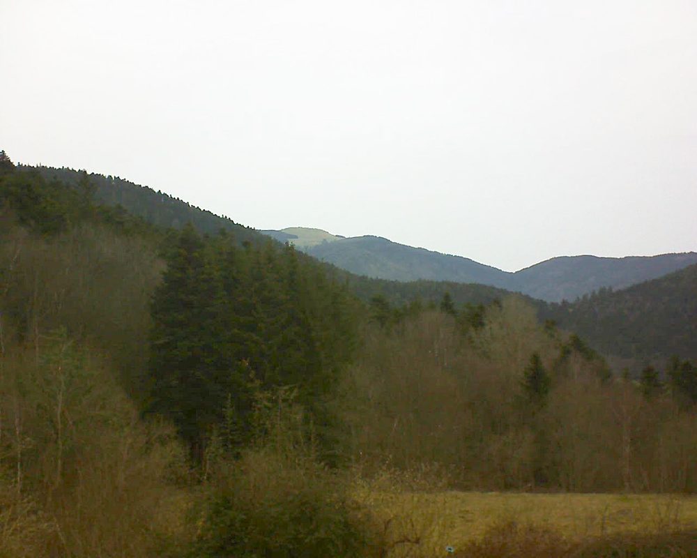 Le petit ballon vu depuis le Domaine Langmatt à Murbach le 03.03.2021 à 10:30 Le petit ballon (Alsace, Vosges) le 03.03.2021 à 10:30