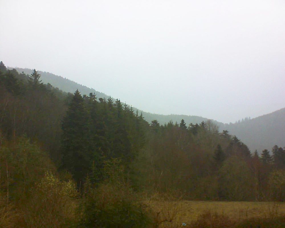 Le petit ballon vu depuis le Domaine Langmatt à Murbach le 11.03.2021 à 08:45 Le petit ballon (Alsace, Vosges) le 11.03.2021 à 08:45