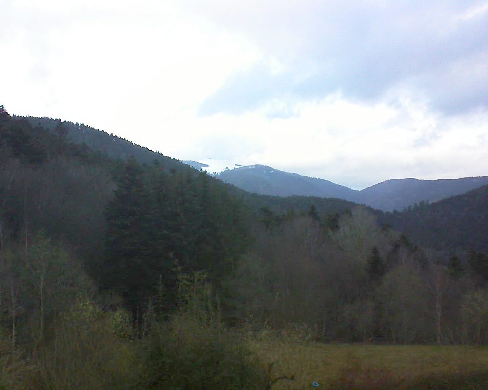 Le petit ballon vu depuis le Domaine Langmatt à Murbach le 12.03.2021 à 07:45 Le petit ballon (Alsace, Vosges) le 12.03.2021 à 07:45
