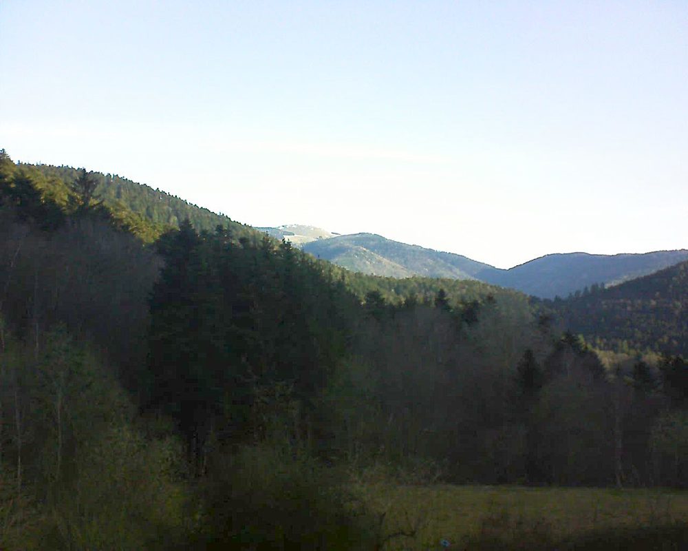 Le petit ballon vu depuis le Domaine Langmatt à Murbach le 29.03.2021 à 08:30 Le petit ballon (Alsace, Vosges) le 29.03.2021 à 08:30