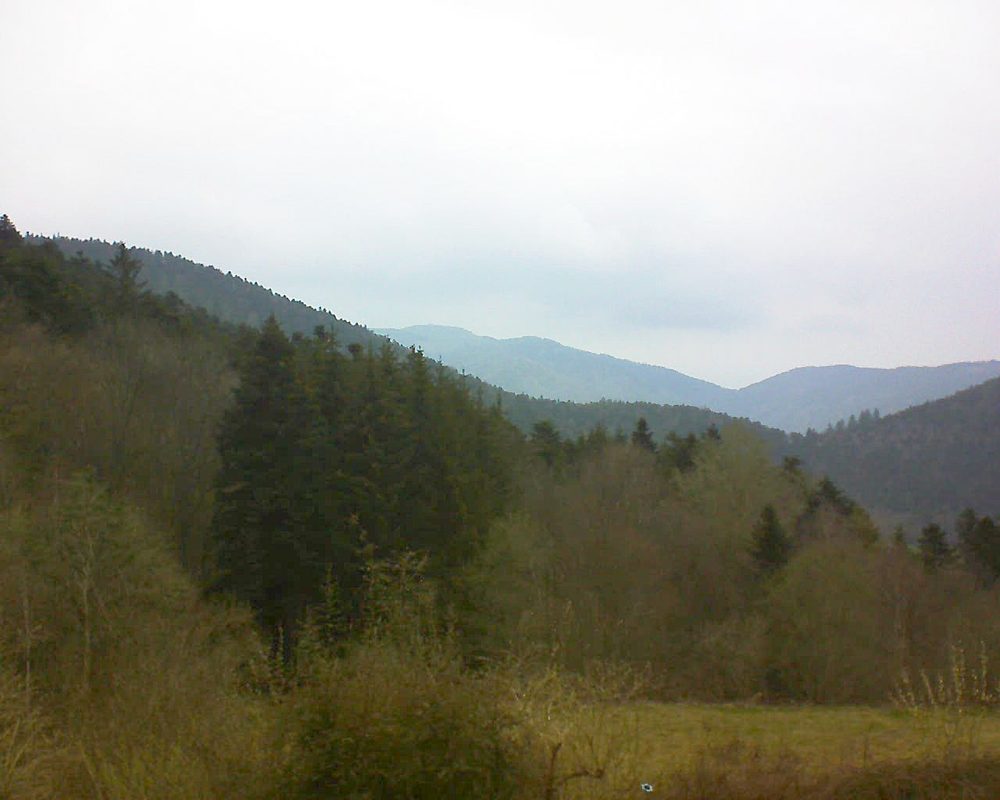 Le petit ballon vu depuis le Domaine Langmatt à Murbach le 19.04.2021 à 11:00 Le petit ballon (Alsace, Vosges) le 19.04.2021 à 11:00
