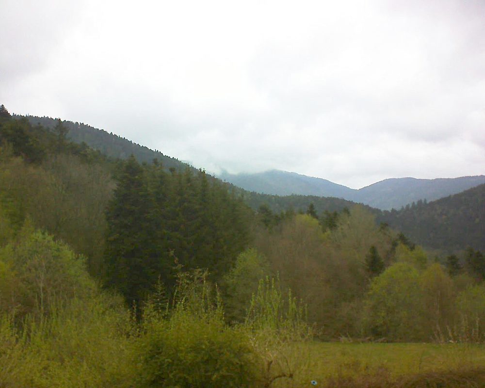 Le petit ballon vu depuis le Domaine Langmatt à Murbach le 01.05.2021 à 13:15 Le petit ballon (Alsace, Vosges) le 01.05.2021 à 13:15