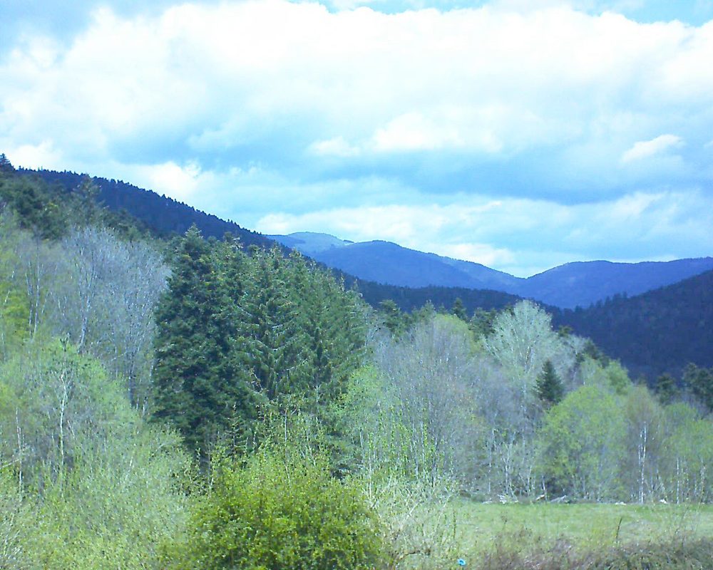 Le petit ballon vu depuis le Domaine Langmatt à Murbach le 03.05.2021 à 13:00 Le petit ballon (Alsace, Vosges) le 03.05.2021 à 13:00
