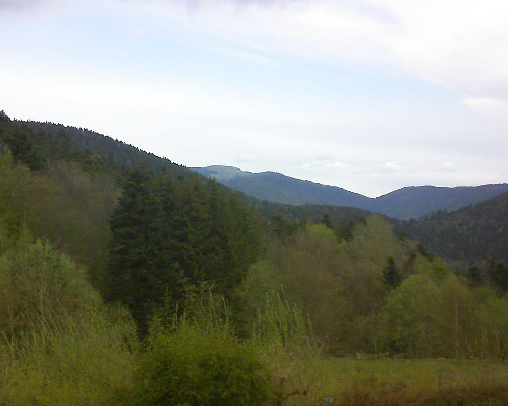 Le petit ballon vu depuis le Domaine Langmatt à Murbach le 04.05.2021 à 10:00 Le petit ballon (Alsace, Vosges) le 04.05.2021 à 10:00