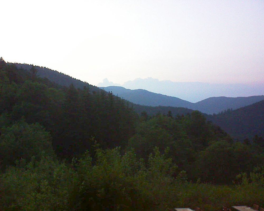 Le petit ballon vu depuis le Domaine Langmatt à Murbach le 10.06.2021 à 21:45 Le petit ballon (Alsace, Vosges) le 10.06.2021 à 21:45