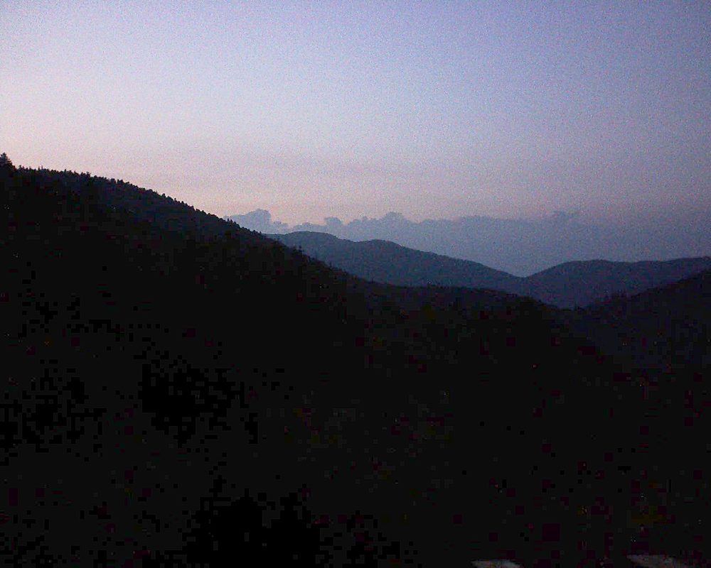 Le petit ballon vu depuis le Domaine Langmatt à Murbach le 10.06.2021 à 22:00 Le petit ballon (Alsace, Vosges) le 10.06.2021 à 22:00