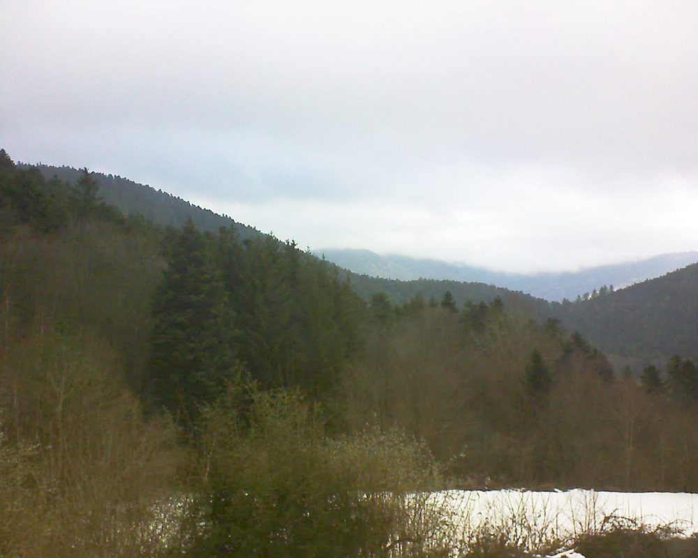 Le petit ballon vu depuis le Domaine Langmatt à Murbach le 18.01.2022 à 10:30 Le petit ballon (Alsace, Vosges) le 18.01.2022 à 10:30
