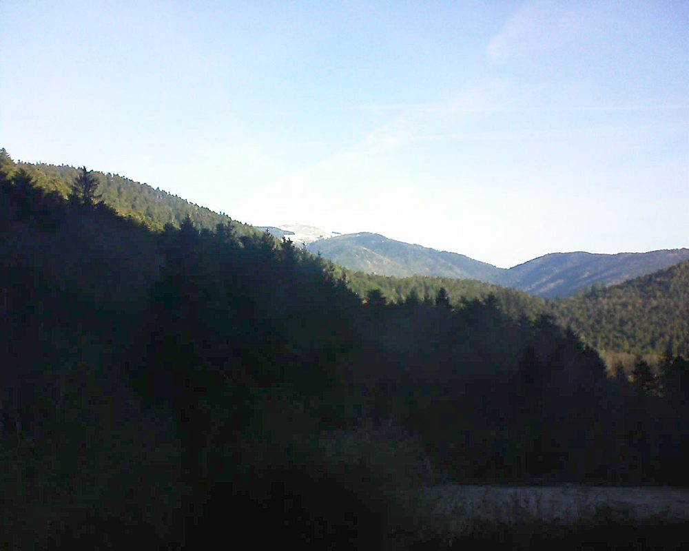 Le petit ballon vu depuis le Domaine Langmatt à Murbach le 12.02.2022 à 09:30 Le petit ballon (Alsace, Vosges) le 12.02.2022 à 09:30