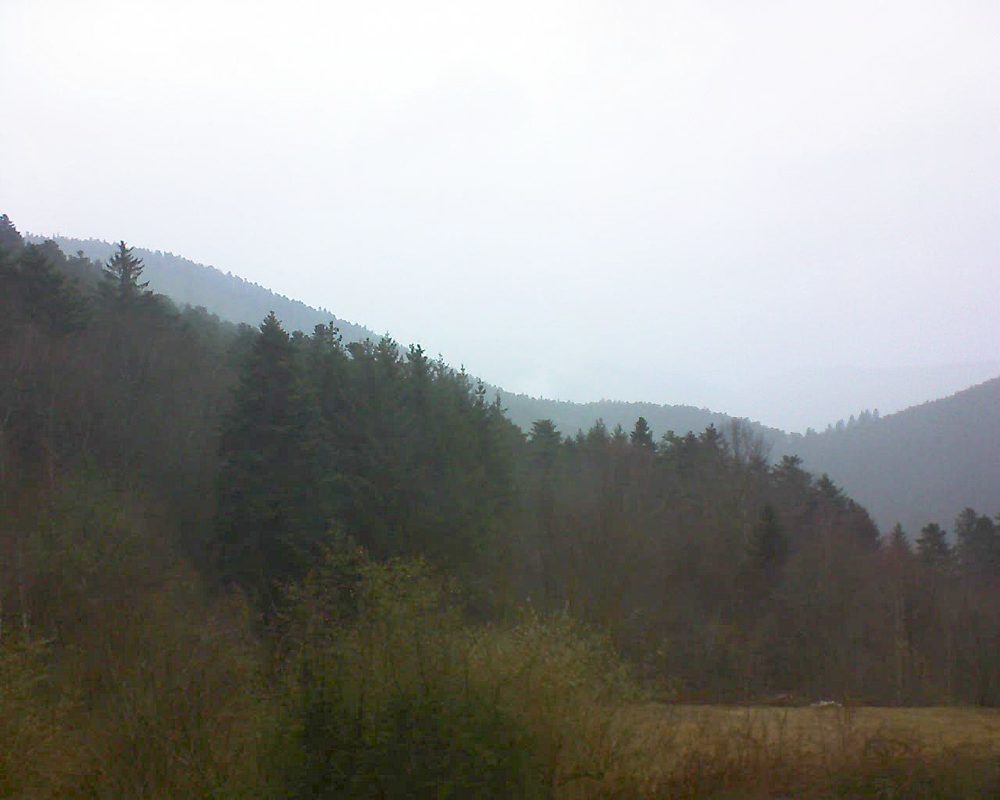 Le petit ballon vu depuis le Domaine Langmatt à Murbach le 16.02.2022 à 09:30 Le petit ballon (Alsace, Vosges) le 16.02.2022 à 09:30