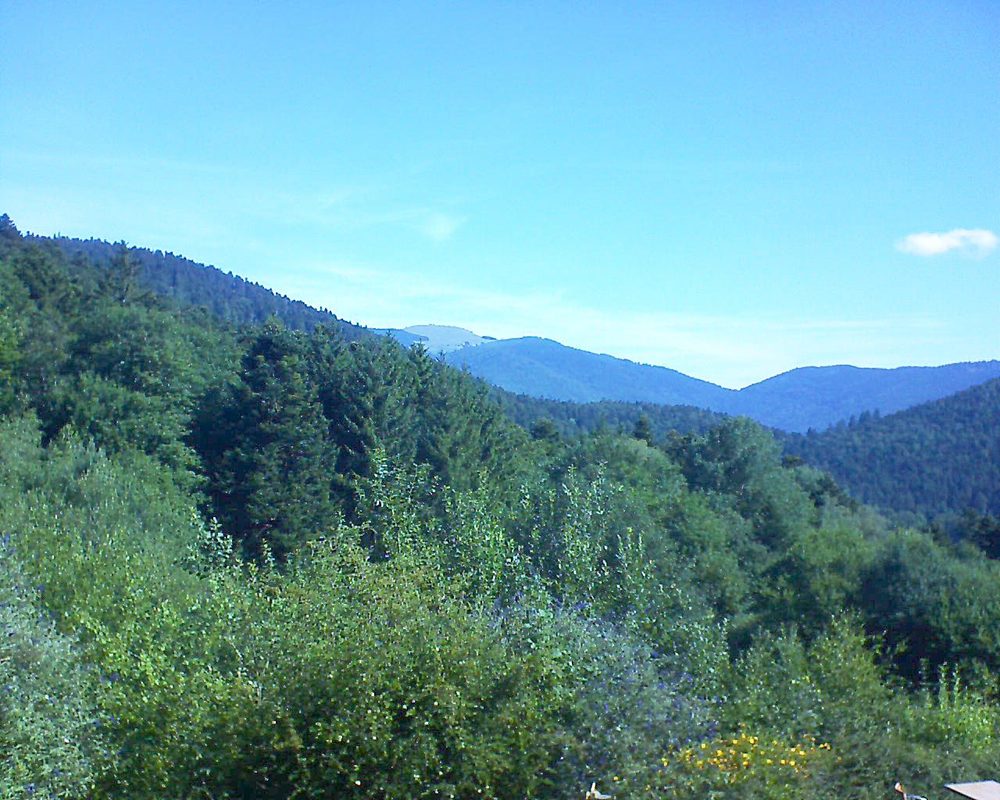 Le petit ballon vu depuis le Domaine Langmatt à Murbach le 12.07.2022 à 10:00 Le petit ballon (Alsace, Vosges) le 12.07.2022 à 10:00
