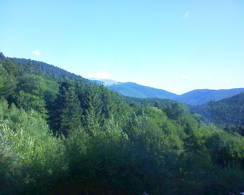 Le petit ballon vu depuis le Domaine Langmatt à Murbach le 26.07.2022 à 09:00 Le petit ballon (Alsace, Vosges) le 26.07.2022 à 09:00