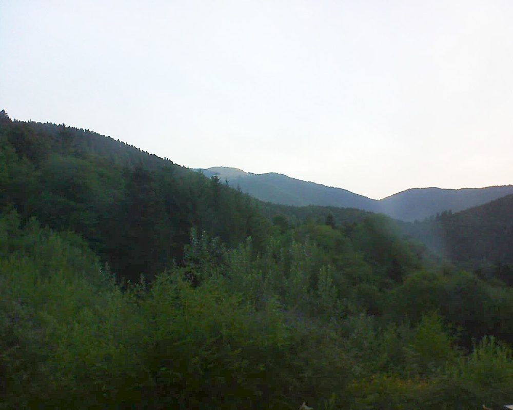 Le petit ballon vu depuis le Domaine Langmatt à Murbach le 02.08.2022 à 06:15 Le petit ballon (Alsace, Vosges) le 02.08.2022 à 06:15