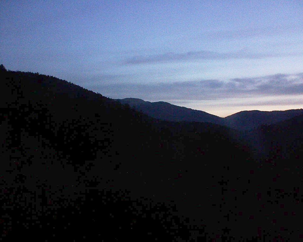 Le petit ballon vu depuis le Domaine Langmatt à Murbach le 14.08.2022 à 06:00 Le petit ballon (Alsace, Vosges) le 14.08.2022 à 06:00