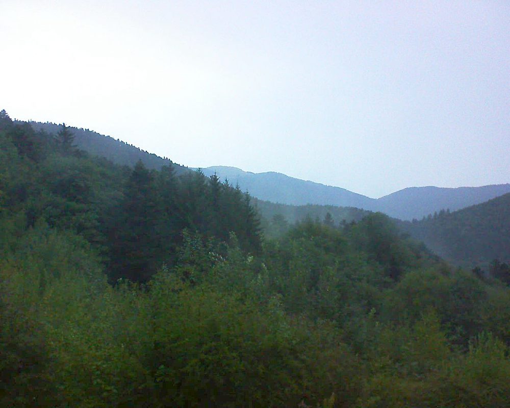 Le petit ballon vu depuis le Domaine Langmatt à Murbach le 17.08.2022 à 07:00 Le petit ballon (Alsace, Vosges) le 17.08.2022 à 07:00