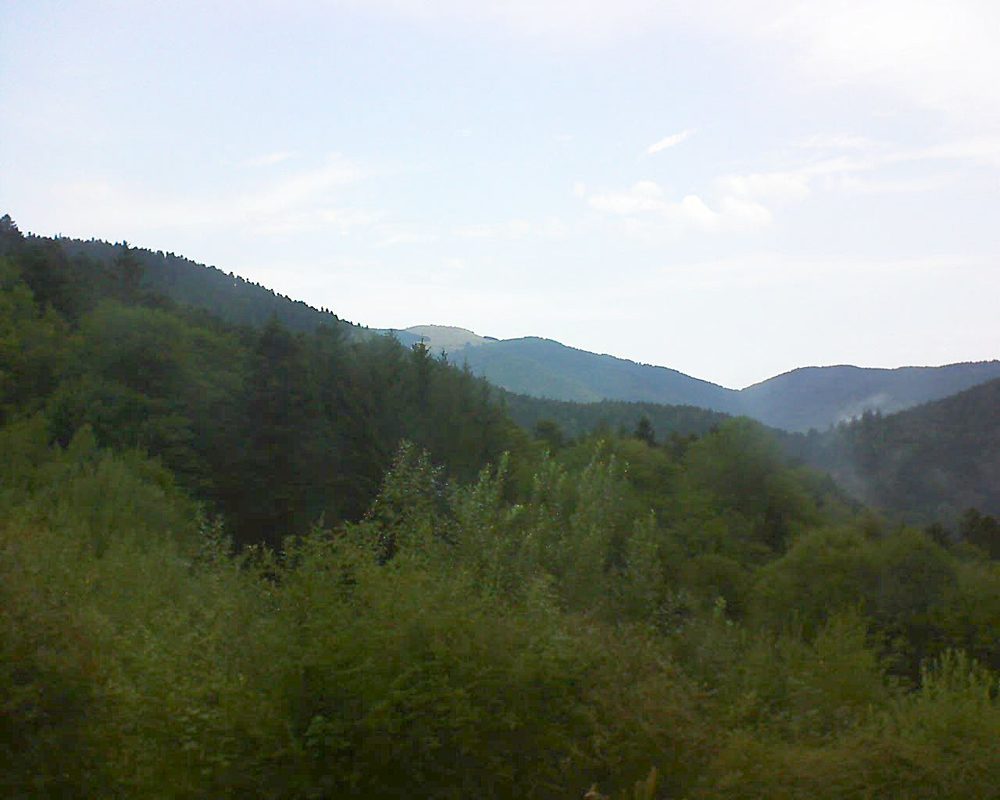 Le petit ballon vu depuis le Domaine Langmatt à Murbach le 17.08.2022 à 10:15 Le petit ballon (Alsace, Vosges) le 17.08.2022 à 10:15