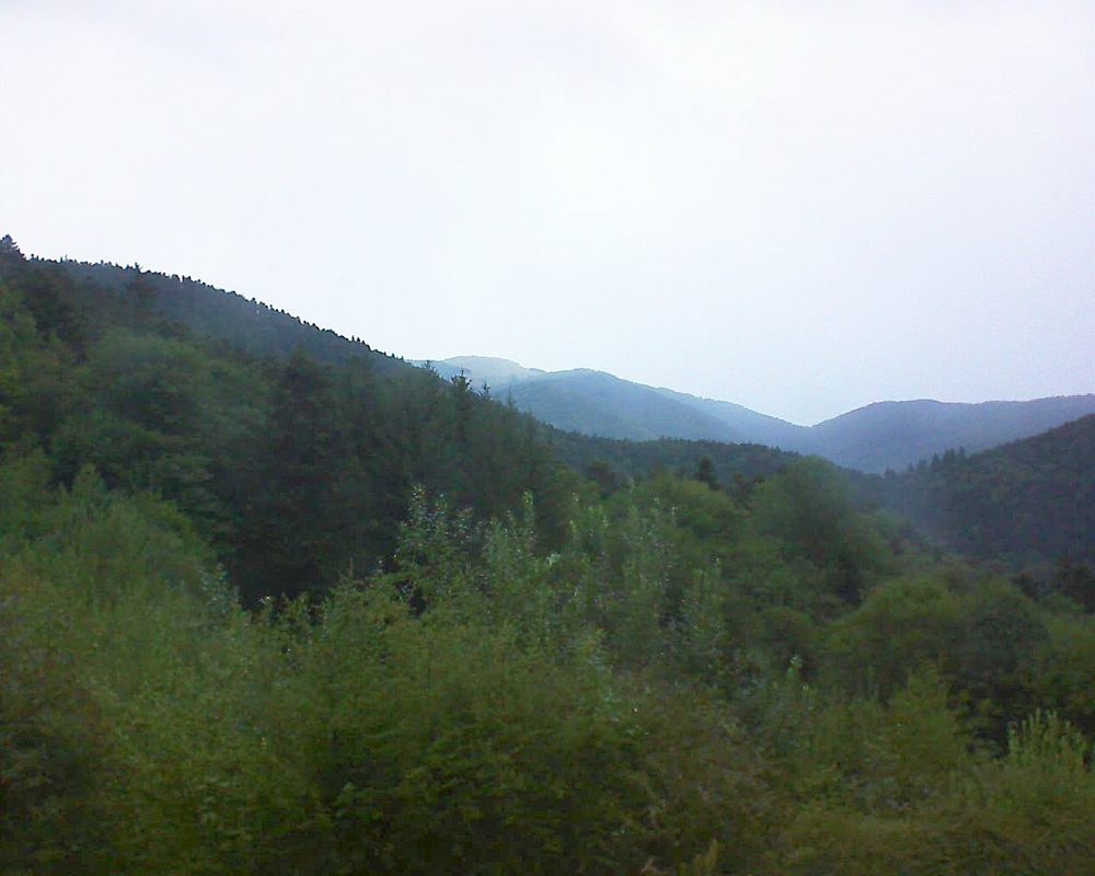 Le petit ballon vu depuis le Domaine Langmatt à Murbach le 18.08.2022 à 07:15 Le petit ballon (Alsace, Vosges) le 18.08.2022 à 07:15