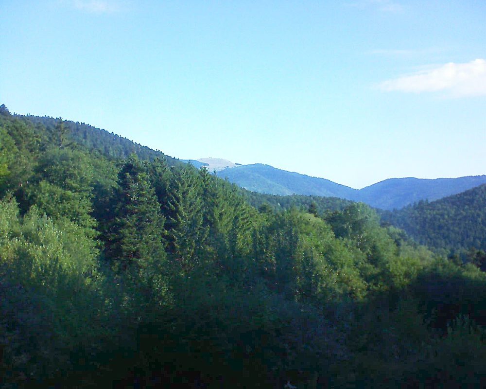 Le petit ballon vu depuis le Domaine Langmatt à Murbach le 22.08.2022 à 09:15 Le petit ballon (Alsace, Vosges) le 22.08.2022 à 09:15