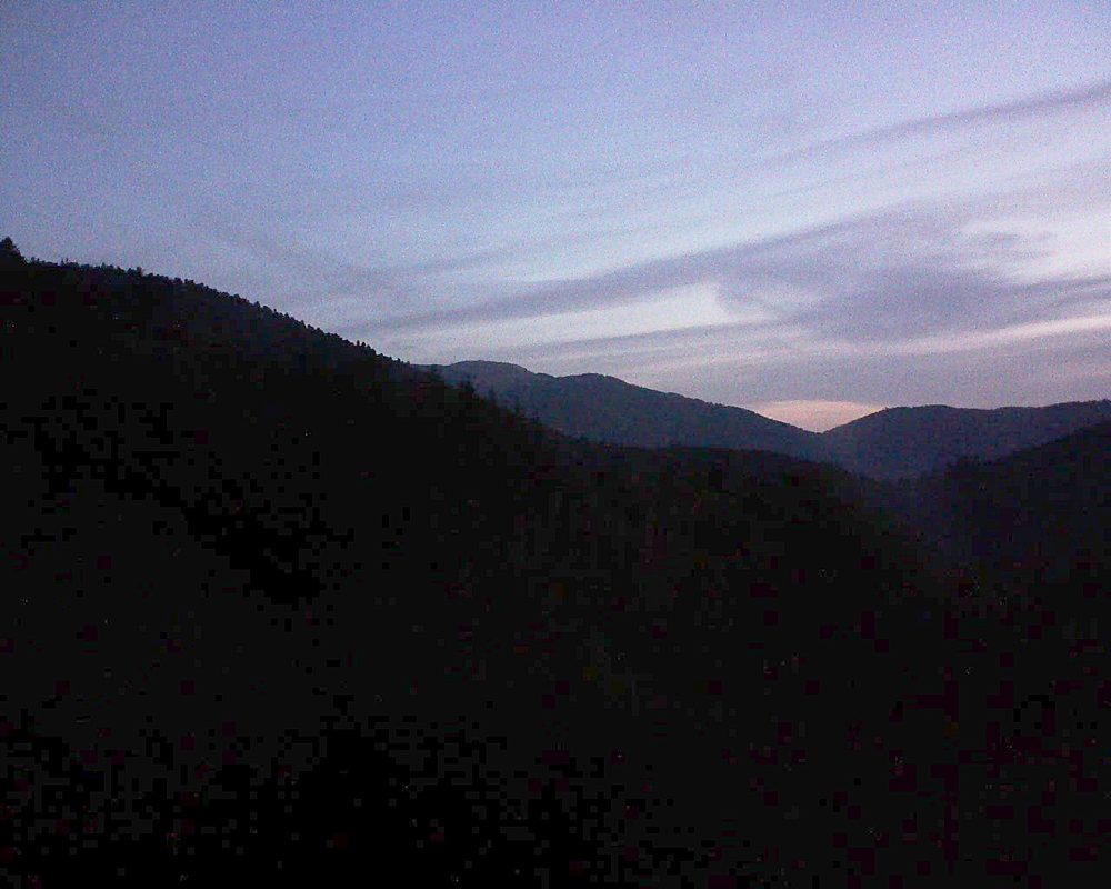 Le petit ballon vu depuis le Domaine Langmatt à Murbach le 24.08.2022 à 06:15 Le petit ballon (Alsace, Vosges) le 24.08.2022 à 06:15