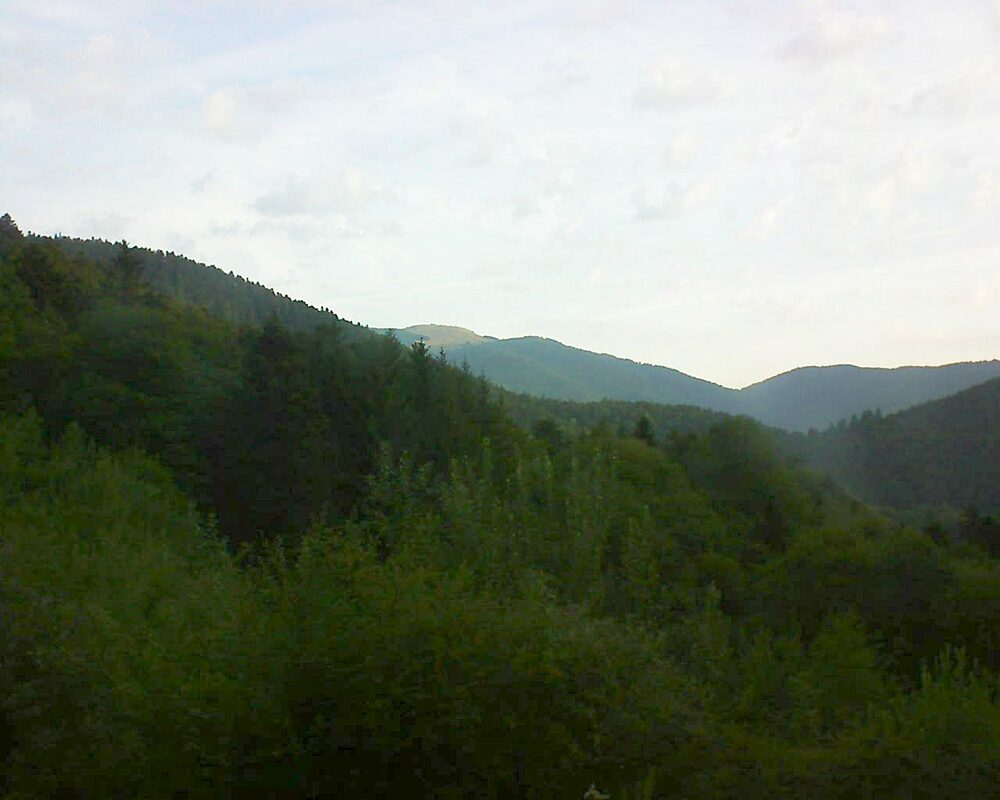 Le petit ballon vu depuis le Domaine Langmatt à Murbach le 30.08.2022 à 07:30 Le petit ballon (Alsace, Vosges) le 30.08.2022 à 07:30