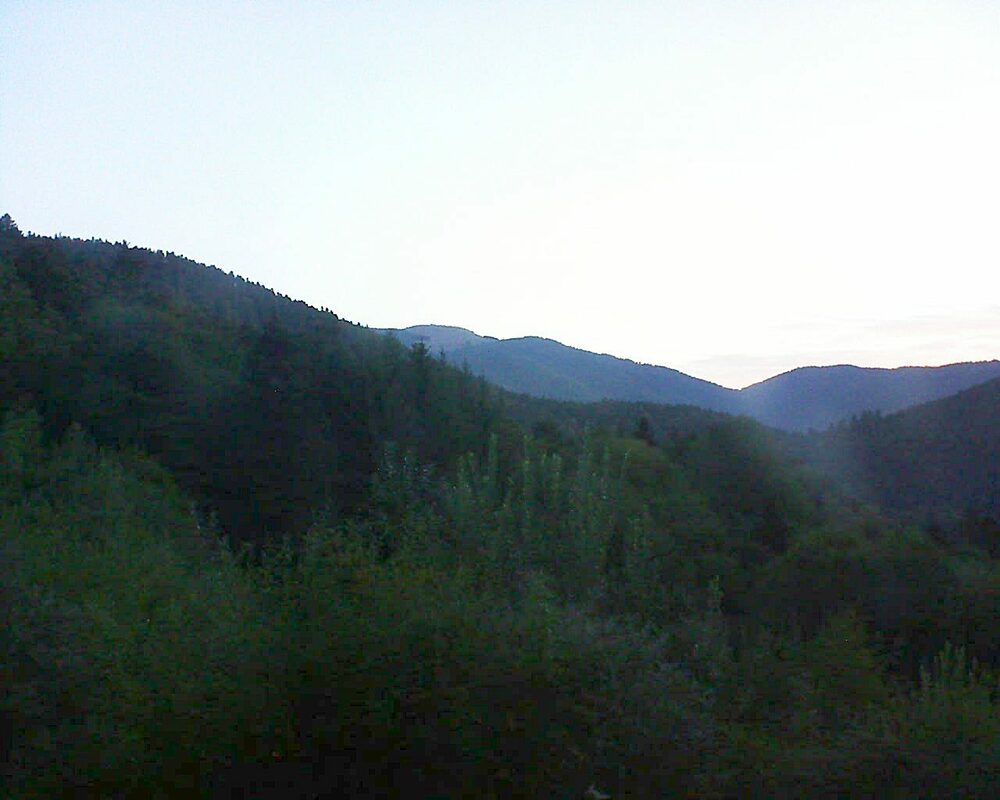 Le petit ballon vu depuis le Domaine Langmatt à Murbach le 05.09.2022 à 06:45 Le petit ballon (Alsace, Vosges) le 05.09.2022 à 06:45