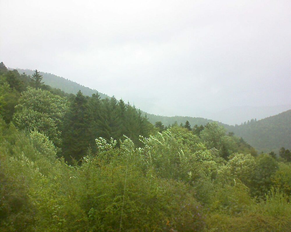 Le petit ballon vu depuis le Domaine Langmatt à Murbach le 10.09.2022 à 11:15 Le petit ballon (Alsace, Vosges) le 10.09.2022 à 11:15