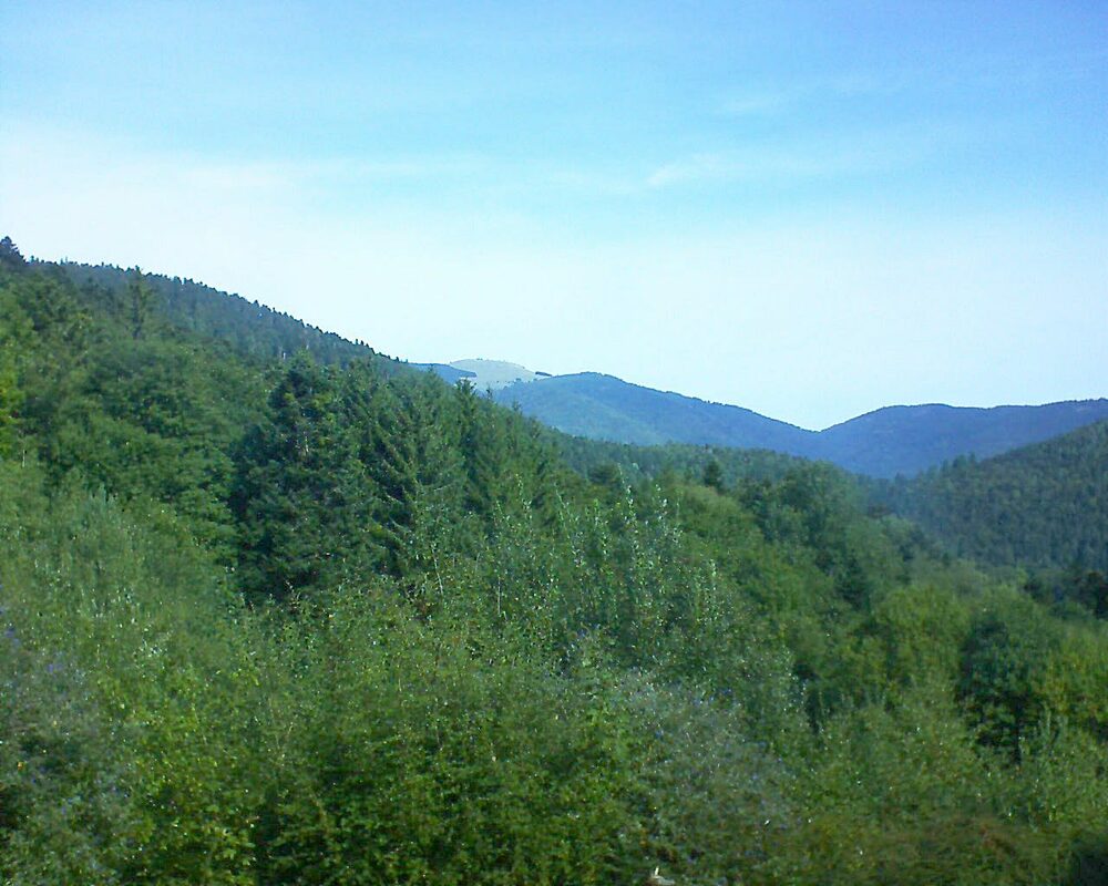 Le petit ballon vu depuis le Domaine Langmatt à Murbach le 13.09.2022 à 11:15 Le petit ballon (Alsace, Vosges) le 13.09.2022 à 11:15