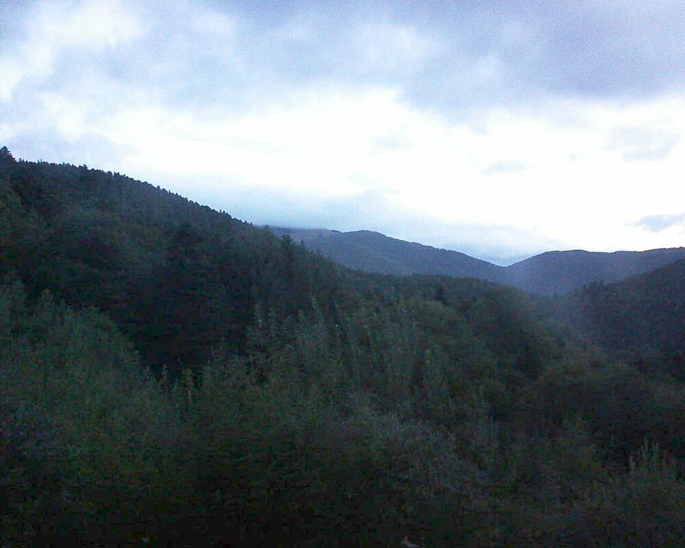 Le petit ballon vu depuis le Domaine Langmatt à Murbach le 17.09.2022 à 07:00 Le petit ballon (Alsace, Vosges) le 17.09.2022 à 07:00