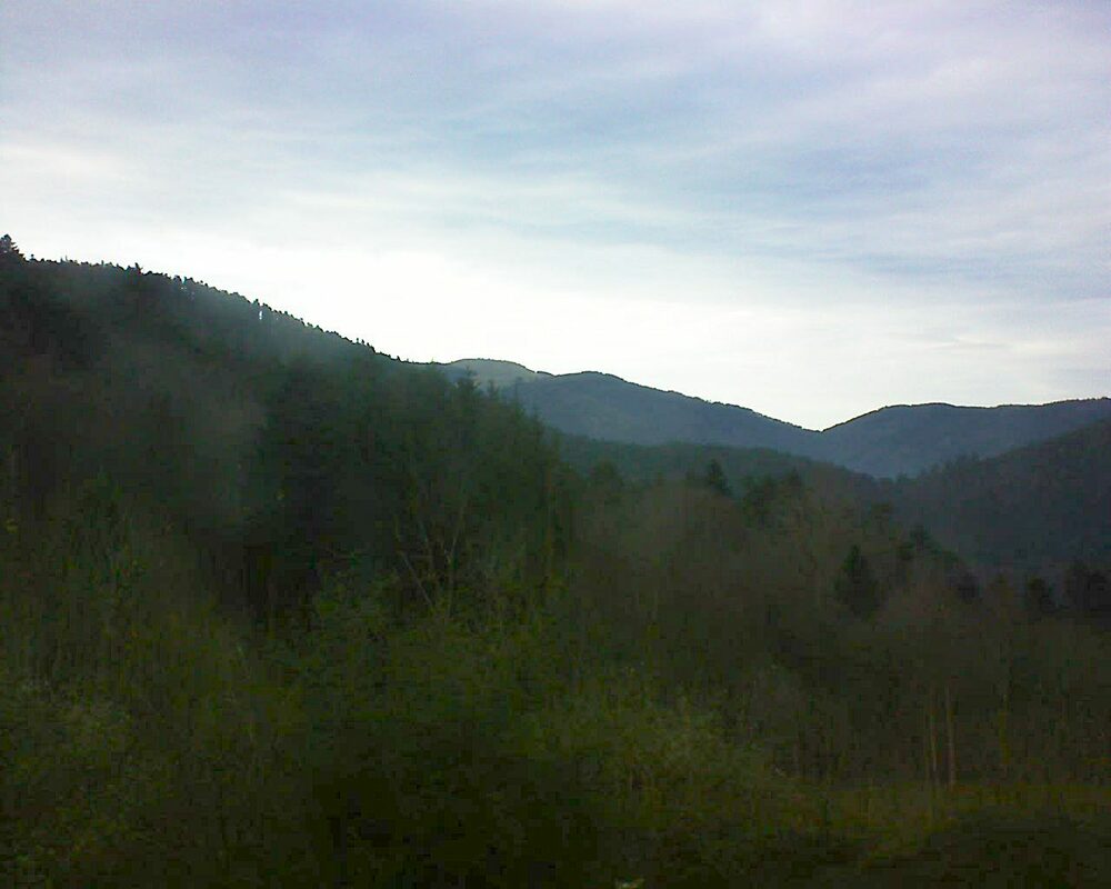 Le petit ballon vu depuis le Domaine Langmatt à Murbach le 19.12.2023 à 15:30 Le petit ballon (Alsace, Vosges) le 19.12.2023 à 15:30