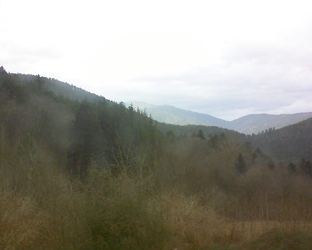 Le petit ballon vu depuis le Domaine Langmatt à Murbach le 09.02.2024 à 12:45 Le petit ballon (Alsace, Vosges) le 09.02.2024 à 12:45