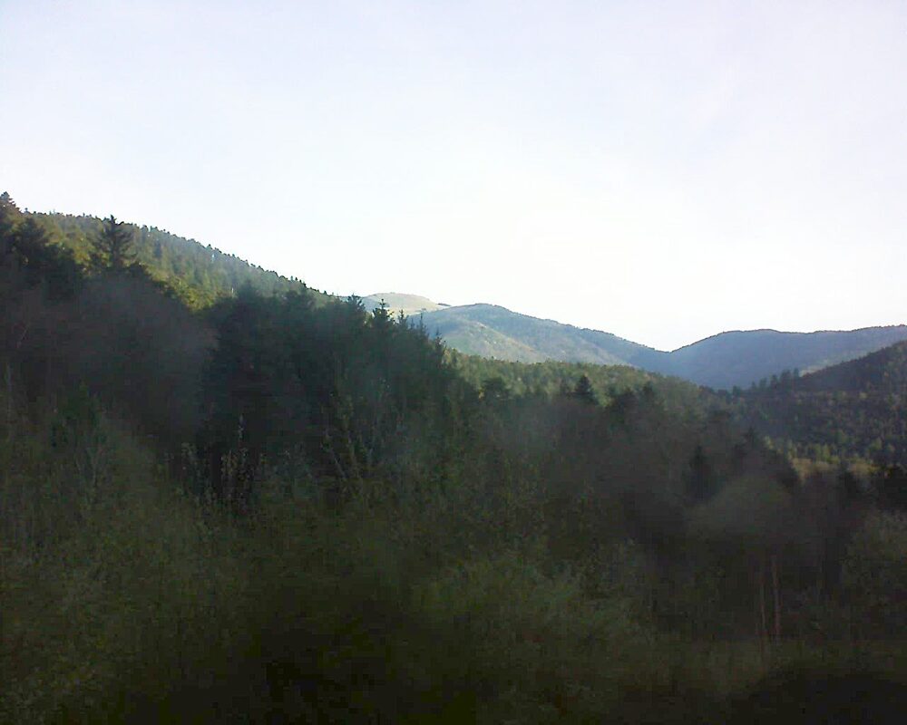 Le petit ballon vu depuis le Domaine Langmatt à Murbach le 20.03.2024 à 07:45 Le petit ballon (Alsace, Vosges) le 20.03.2024 à 07:45