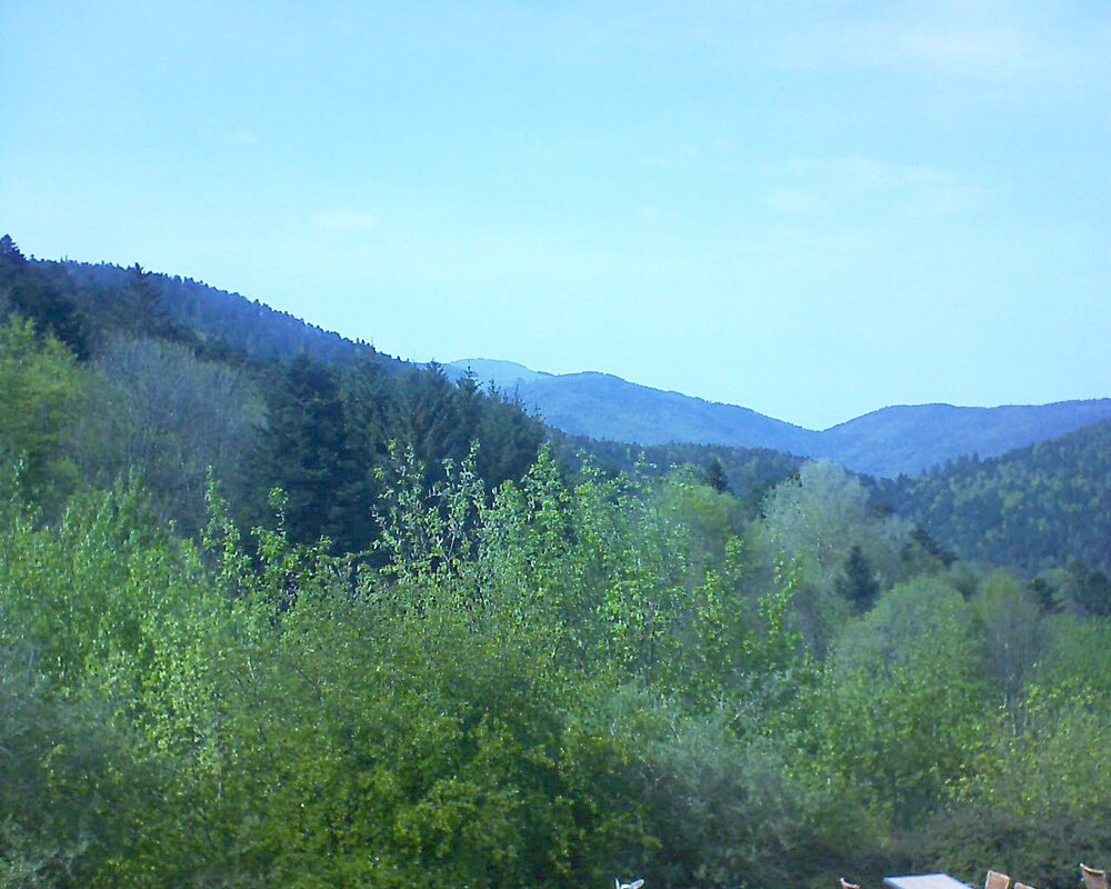 Le petit ballon vu depuis le Domaine Langmatt à Murbach le 30.04.2024 à 16:15 Le petit ballon (Alsace, Vosges) le 30.04.2024 à 16:15