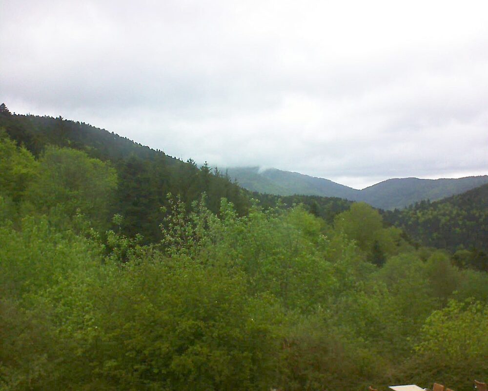 Le petit ballon vu depuis le Domaine Langmatt à Murbach le 06.05.2024 à 17:15 Le petit ballon (Alsace, Vosges) le 06.05.2024 à 17:15