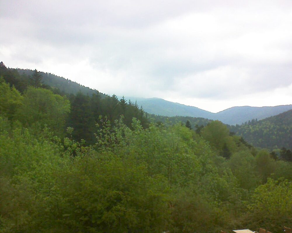Le petit ballon vu depuis le Domaine Langmatt à Murbach le 08.05.2024 à 12:30 Le petit ballon (Alsace, Vosges) le 08.05.2024 à 12:30