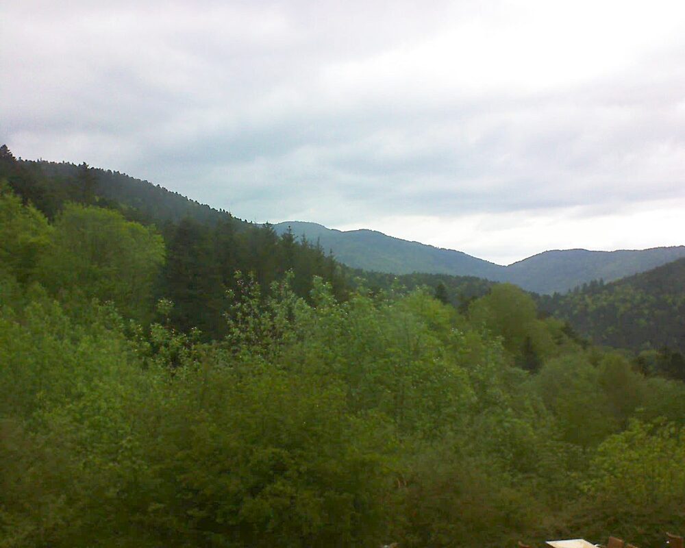 Le petit ballon vu depuis le Domaine Langmatt à Murbach le 08.05.2024 à 14:30 Le petit ballon (Alsace, Vosges) le 08.05.2024 à 14:30