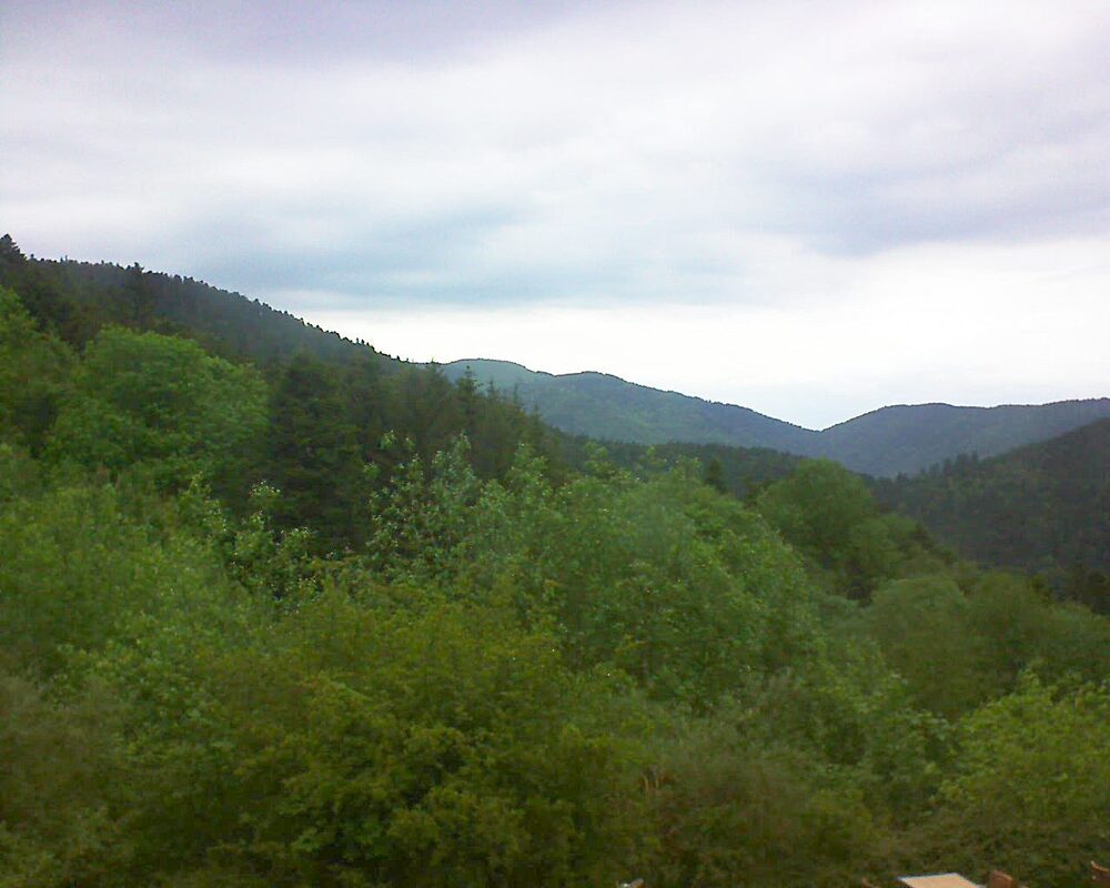 Le petit ballon vu depuis le Domaine Langmatt à Murbach le 14.05.2024 à 19:45 Le petit ballon (Alsace, Vosges) le 14.05.2024 à 19:45